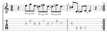 blues ending phrase variation